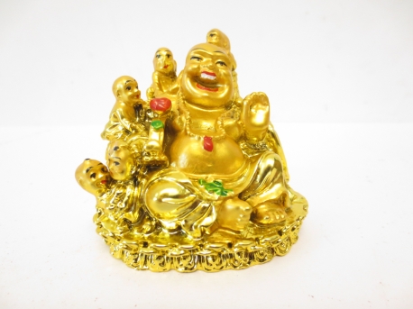 grosshandel - Kinder sitzen Buddha Goldhalskette mini
