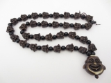 Großhandel - Braune lächelnde Buddha-Kopfkette