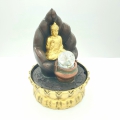 Großhandel - Meditation Led Beleuchtung Buddha mit Goldschatz Brunnen klein