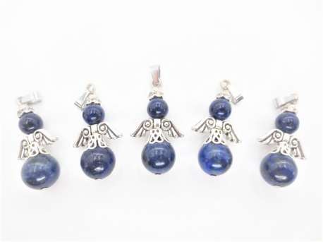 Engel Edelstein Anhänger Set (5 Stück) - Lapis Lazuli