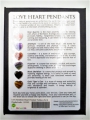 Love Gemstone Heart Pendant Set 6 - Großhandel