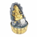 Großhandel - Meditation führte Beleuchtung Ganesha im Wand-Goldbrunnen klein