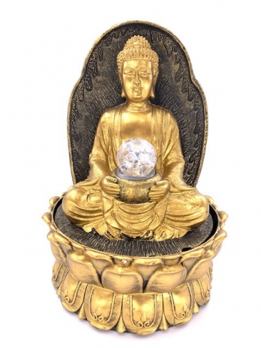  Meditation führte Beleuchtung Buddha golden groß