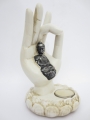Weiß Buddha-Hand Weihrauch / Kerzenhalter