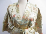 Langer Kimono Drache / Phönix Gold