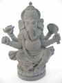 Ganesha mit Ratte, Hämatit, klein 