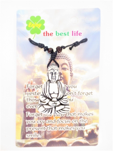Großhandel - Weiße Meditation Buddha Halskette