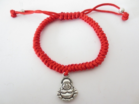 Verstellbares Happy Buddha-Armband II (per 12 Stück)