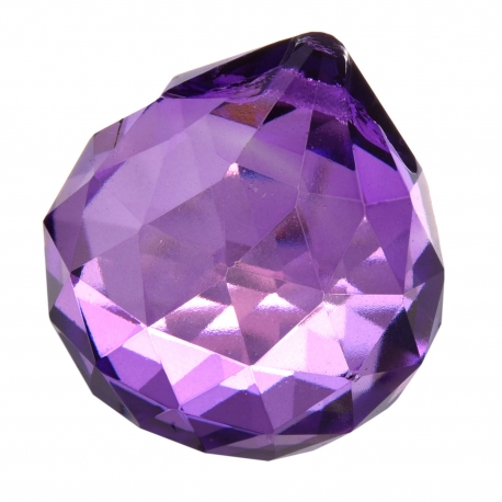 Kristall-Regenbogenkugel 4cm - lilac