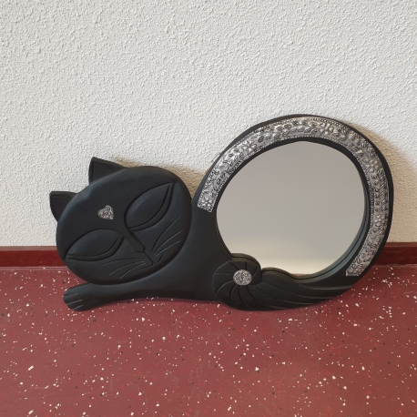 Dekorationsspiegel Katze