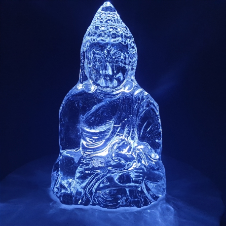 Kristallgläserner Buddha Varadamudra
