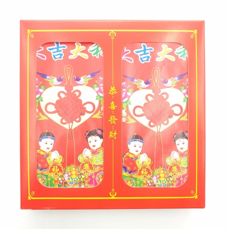 Rote Glückspapiertüten '''Da Gi Da Li'' groß (100 Stück) H