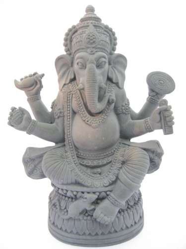 Ganesha mit Ratte, Hämatit, groß