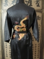 Kurzer Kimono, Drache (schwarz)