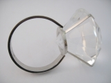 5 cm Kristall diamantring 
