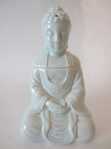 Hellblau meditation Buddha Ölbrenner luxus