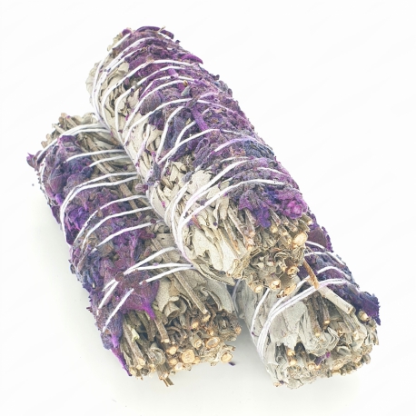 Großhandel - Weißer Salbei & Violett Lavendel Smudge 12 cm (3 x 30-35 Gramm)