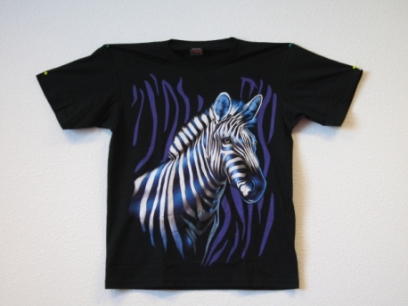 T-Shirt mit Zebra (Größe L)