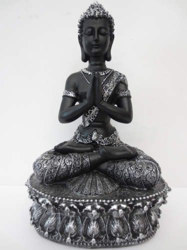 Großhandel - Tibetaans Boeddha (zwart/zilver)