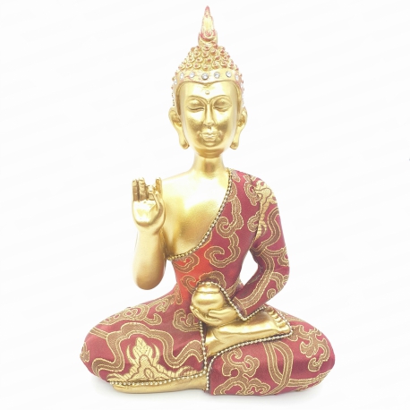 Thai Buddha mit pot of gold/red