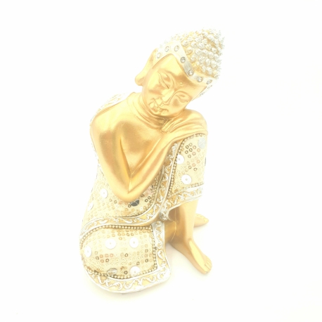 Thailändischer Buddha, der Gold schläft