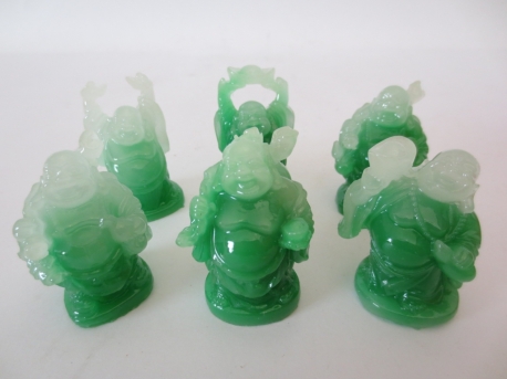 Grosshandel - 5cm Buddha Set Jade stehend 6 Stück
