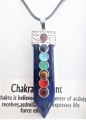 Edelstein Lapiz Lazuli 7 Chakra Anhänger Halskette