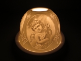 Porzellan-Teelichthalter Cupido Musik