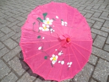 Chinesischer Sonnenschirm klein - rosa