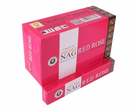 Großhandel - Golden Nag Red Rose 15 gram
