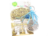 Tree of Life keychain mit blau ball