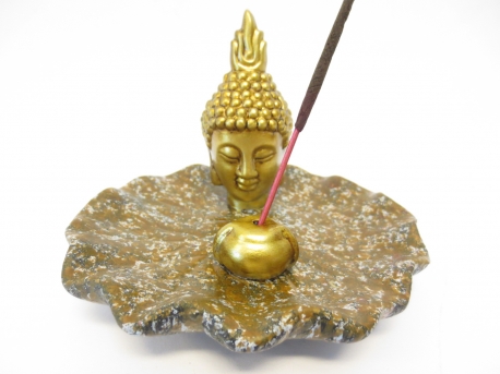 golden Thai Buddha Räucherstäbchenhalter braun
