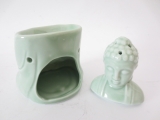Jade meditation Buddha Ölbrenner luxus