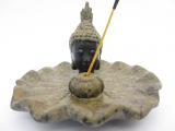 Thai Buddha Räucherstäbchenhalter braun