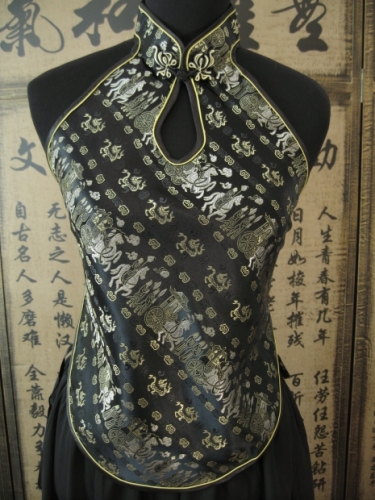 Chinesisches Shirt (schwarz)