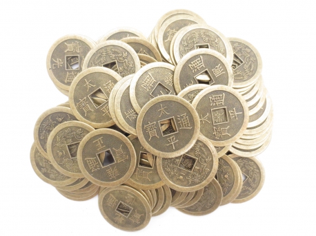Chinesische Glücksmünzen, groß (100 Stück)