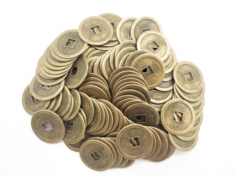 Chinesische Glücksmünzen, mittel (100 Stück)