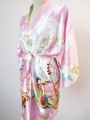 Japanischer Kimono dunkel hellrosa