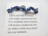 Armband mit dünnen Steinen Lapis Lazuli (12st)