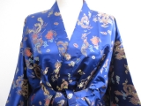 Langer Kimono Drache / Phoenix dunkelblau
