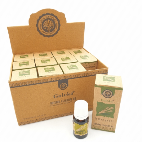 Großhandel - Goloka Natural Essential Oil Lemongrass (12st)