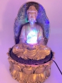 Meditation führte Beleuchtung Buddha golden groß