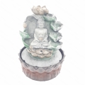 Großhandel - Meditation Led Beleuchtung Buddha mit Blumenbrunnen klein