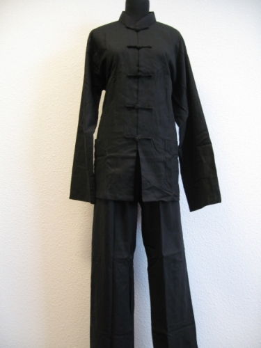 Tai-Chi Anzug schwarz