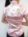 Shanghai bluse drache/phoenix rosa