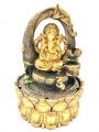 Meditation LED Beleuchtung Golden Ganesh Brunnen groß