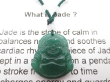 Großhandel - Jade Buddha Halskette klein dunkelgrün