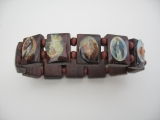 Armband mit Heiligen 12 Stück (braun)