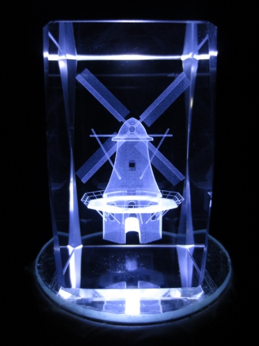 3D Laserblock mit Windmühle