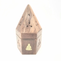 Großhandel - Holzpyramide Kegelbrenner Buddha (6 Stück)